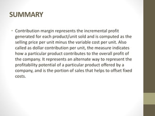 Chapter 5 : Relevant Costing For Decision Making | PPTX
