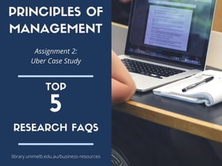 Principles of management: Assignment 2 research tips