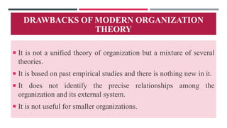 Mgnt- Unit- 4 ORGANIZATIONAL THEORIES.pptx