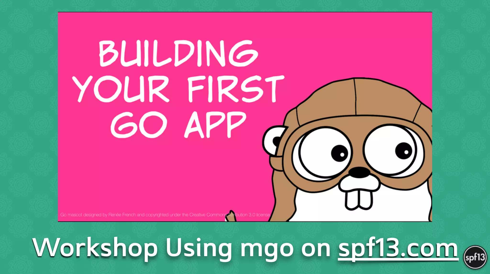 Workshop Using mgo on spf13.com
 