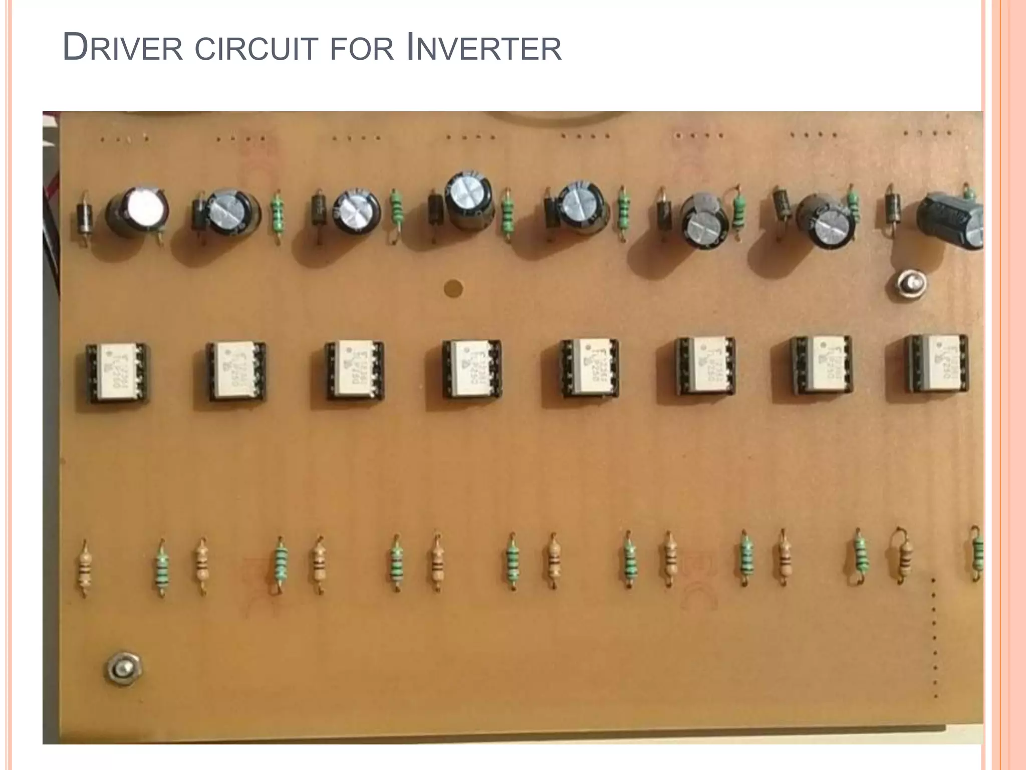 DRIVER CIRCUIT FOR INVERTER
 