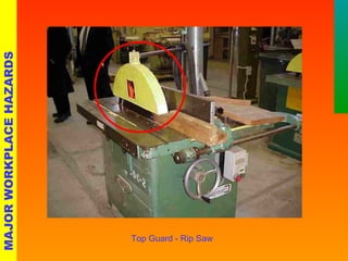 Top Guard - Rip Saw 
MAJOR WORKPLACE HAZARDS 
 