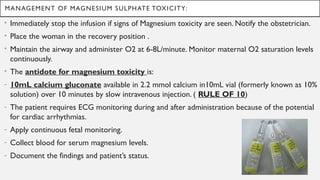 Magnesium sulphate therapy in Pregnancy for fetal neuroprotection | PPTX