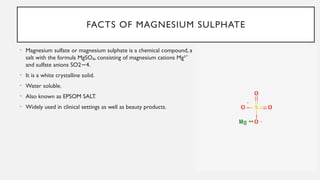 Magnesium sulphate therapy in Pregnancy for fetal neuroprotection | PPTX