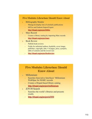 Open Source Web Content Management Technologies for Libraries