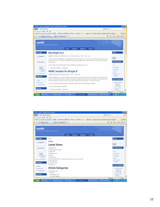 Open Source Web Content Management Technologies for Libraries