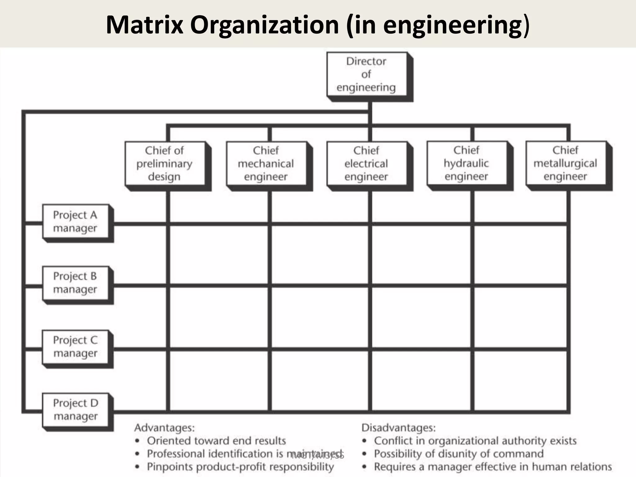 Matrix Organization (in engineering)




               MGT/M3/SS
 