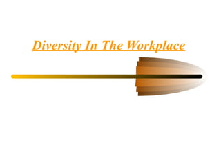 Diversity In The Workplace
 