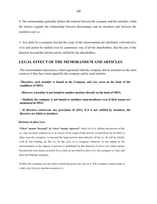 160
Doctrine of ultra vires
 