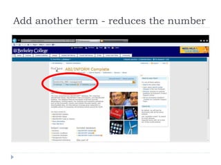 Add another term - reduces the number
 