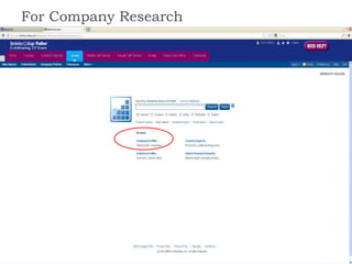 For Company Research
 