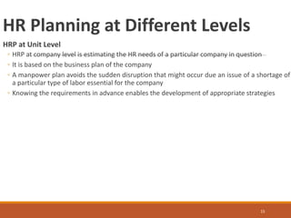 Comprehensive Human Resource Planning: Strategies, Processes, and ...