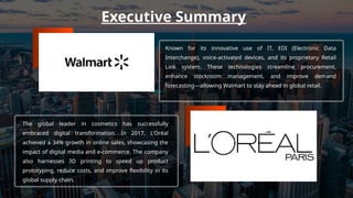 A case study between loreal and walmart. | PPTX
