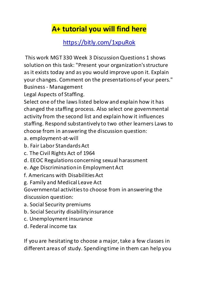 Essay about week 1 mgt330 05 image