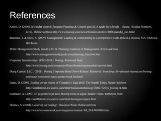 Influences on Strategic PlanningDesign ViabilityB747 vs. A380Future of Aerospace EngineeringLarger, and Faster AirlinersAvailability of Raw MaterialsNew World Economy