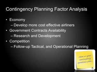 Operational planning