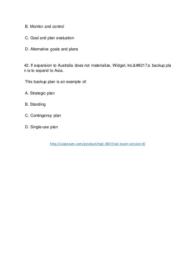 mgt 350 problem analysis Answers to all five final exam options for your mgt 350 online university class are included in this package last updated february 2017 package includes 5 word. mgt 350 problem analysis Answers to all five final exam options for your mgt 350 online university class are included in this package last updated february 2017 package includes 5 word.