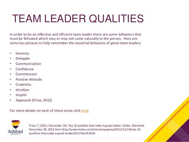 mgt380 week 5 instructor guidance what makes a great team leader