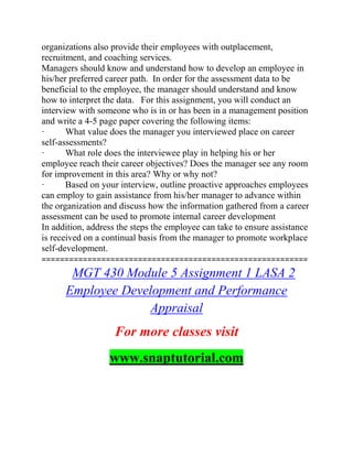 Mgt 430 Help A Guide To Career Snaptutorial Mgt 430 Help A Guide To Career Snaptutorial