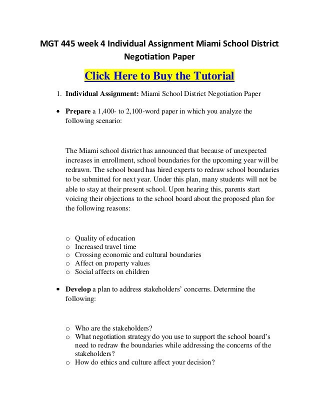 Assignment on negotiation image