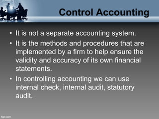 Management Accounting Tools & Technique | PPT