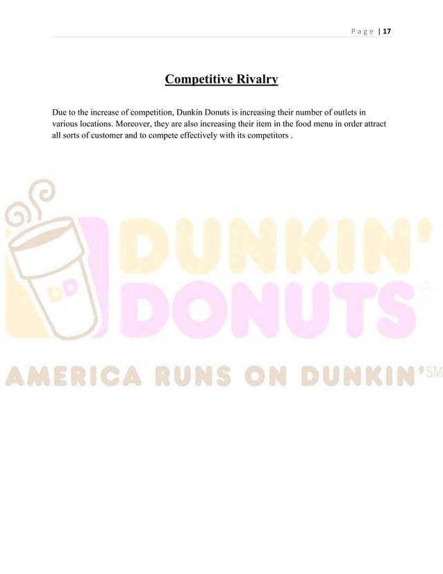 MGT group case study report (dunkin donuts)