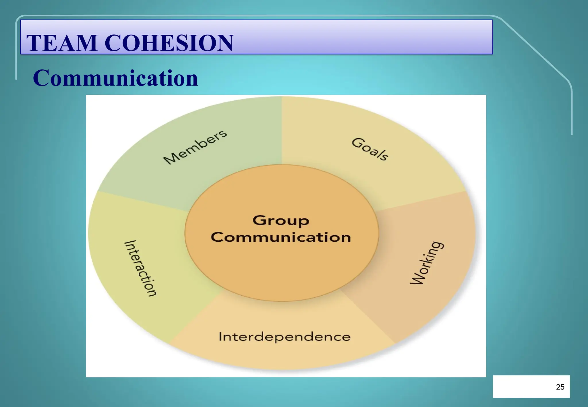 25
25
Communication
TEAM COHESION
 