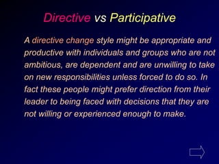 Being Directive Management of Change is crucial for organisation | PPT