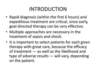Management of sepsis | PPTX