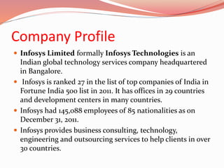 HR practices in infosys Ltd