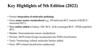 Who Rcc Grading MGT WHO Classification male genital tract | PPTX