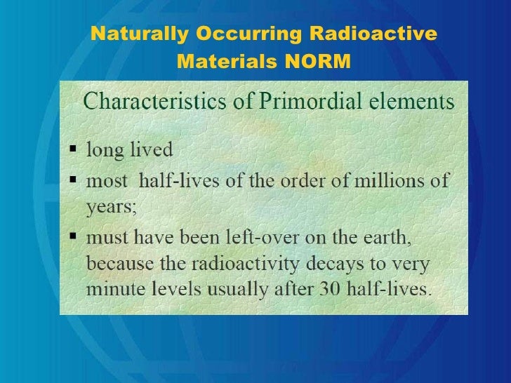 Naturally Occurring Radioactivity (NOR) in natural and anthropic envi…