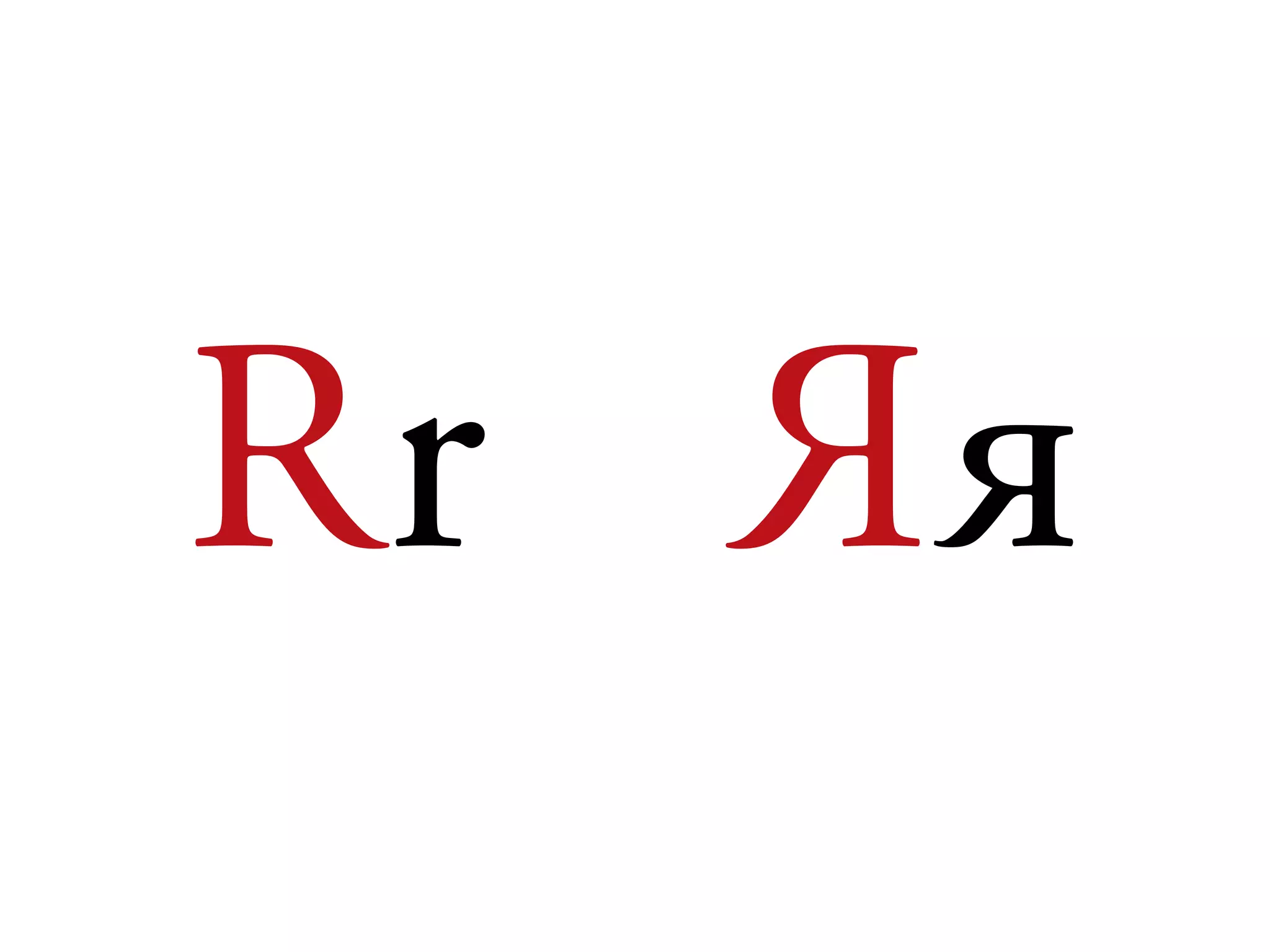 Rr Яя
 