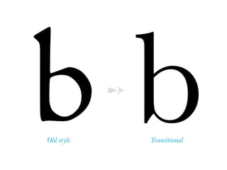 b bOld style Transitional
➻
 