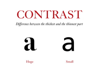 CONTRAST
Difference between the thickest and the thinnest part
aaHuge Small
 