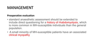 malignant hyperthermia anaesthesia point of view | PPTX