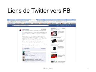 Liens de Twitter vers FB
Olivier Leclère 6
 
