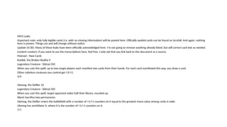 Magic the gathering Modern Horizon 3 leaks | PPT