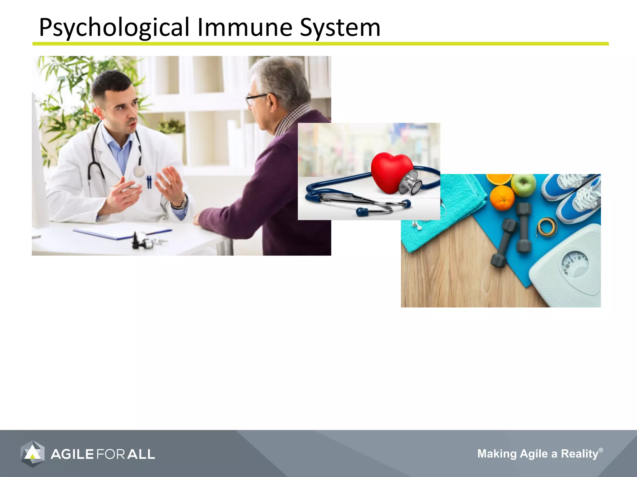 Making Agile a Reality®
Psychological Immune System
 
