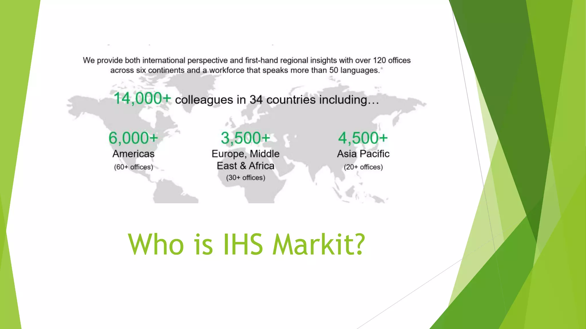 Who is IHS Markit?
 