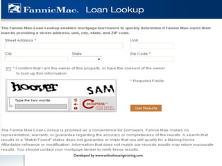 Developed by www.onlinehousingtraining.com
 