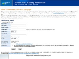 Developed by www.onlinehousingtraining.com
 