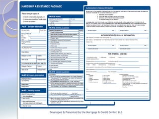 Developed & Presented by the Mortgage & Credit Center, LLC
 