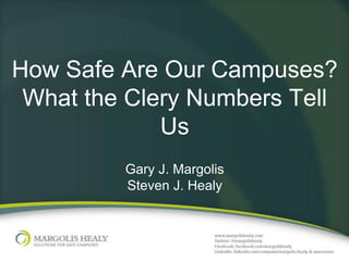 How Safe Are Our Campuses?
 What the Clery Numbers Tell
             Us
         Gary J. Margolis
         Steven J. Healy
 