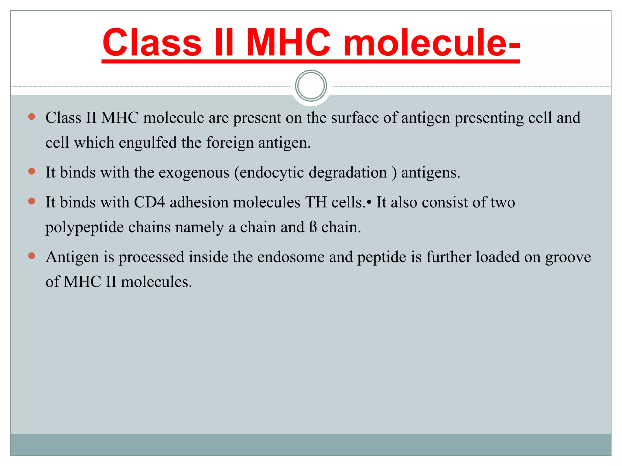 MHC major histocompatibility complex | PPTX