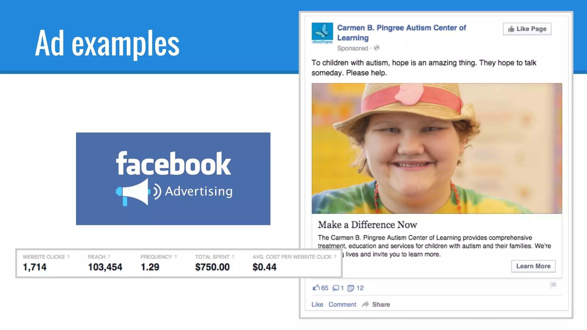 Ad examples
 
