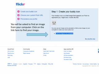 You will be asked to find an image
from your computer. Click on the
link here to find your image.
 