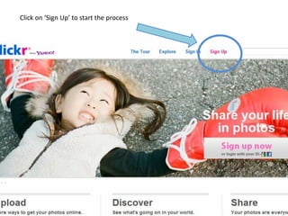 Click on ‘Sign Up’ to start the process
 