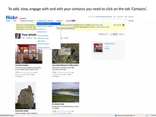 To add, view, engage with and edit your contacts you need to click on the tab ‘Contacts’.
 