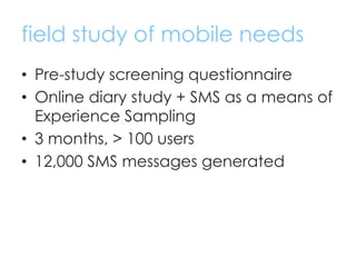 Designing and deploying mobile user studies in the wild: a practical guide